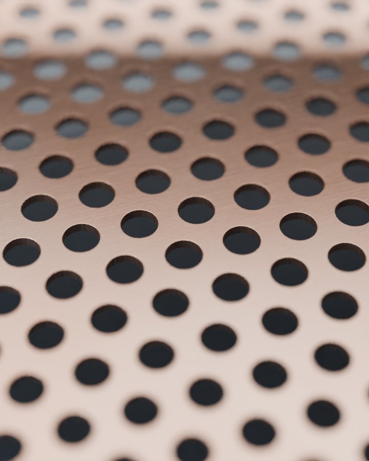 Copper perforated sheet