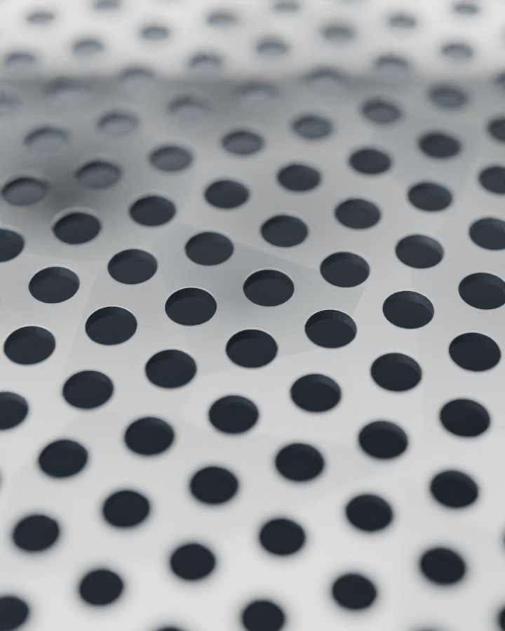 Pre-galvanised perforated sheet