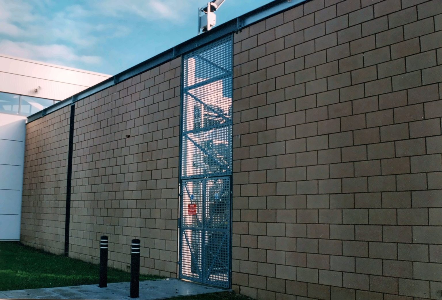 Perforated facade cladding
