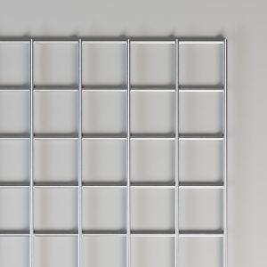 1½" x 1½" welded mesh, top view