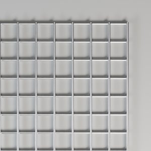 1" x 1" welded mesh, top view