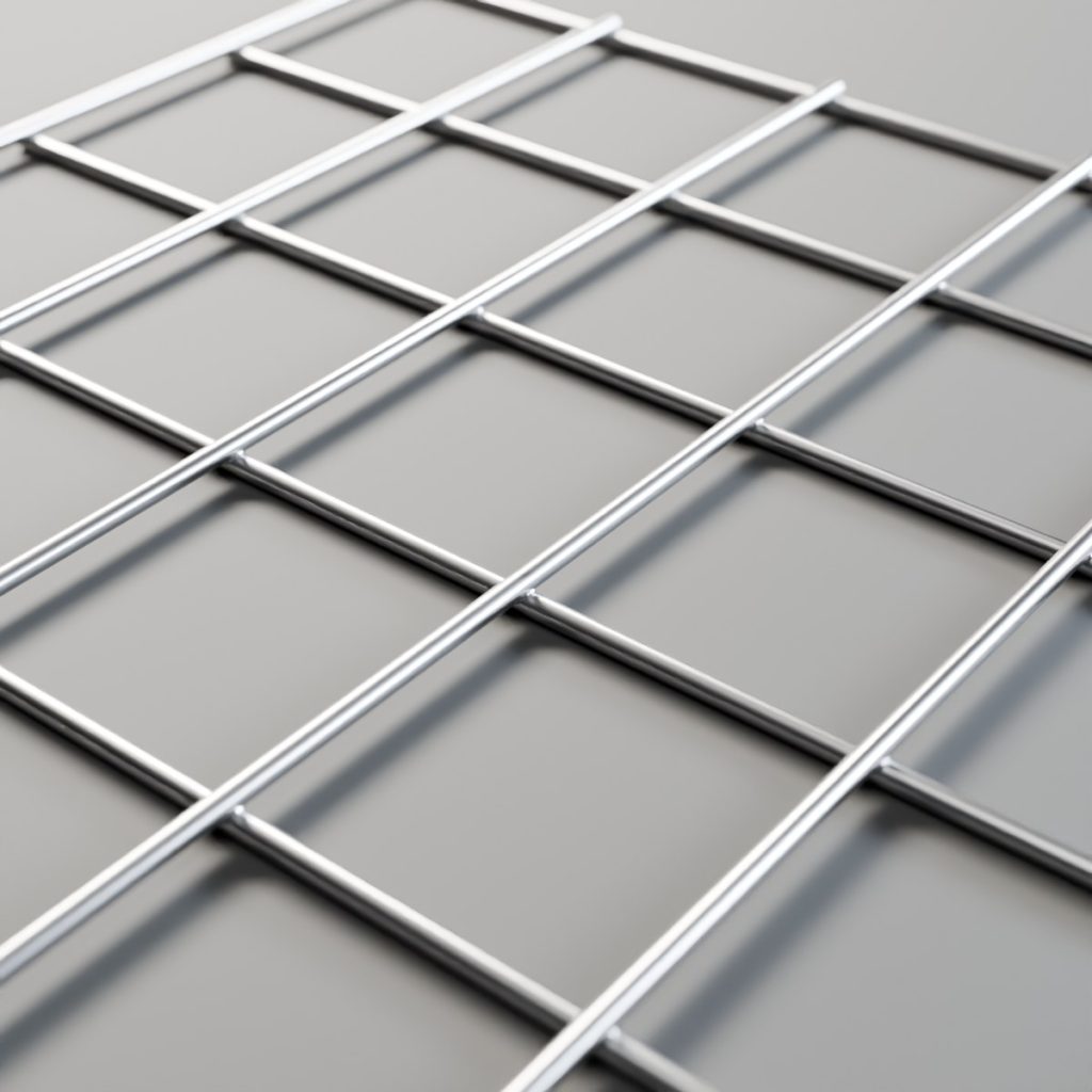 2" x 2" stainless welded mesh, side view