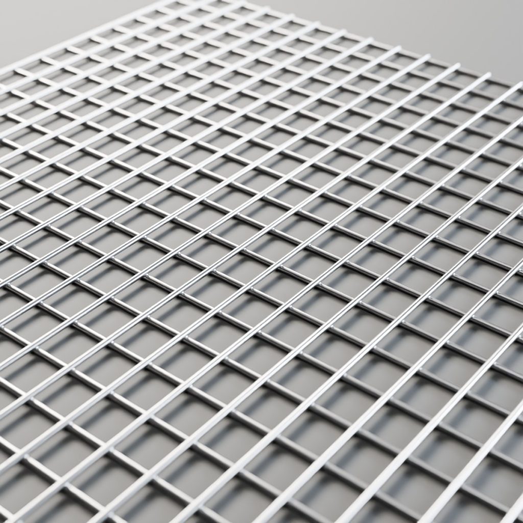 ½" x ½" stainless welded mesh, side view