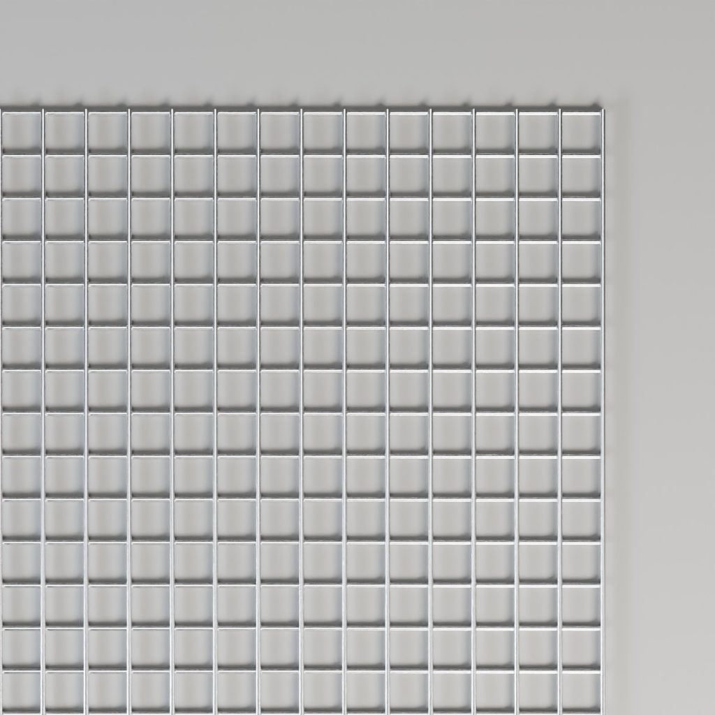 ½" x ½" stainless welded mesh, top view