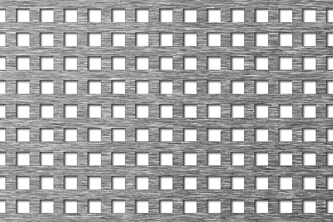 4mm square hole aluminium perforated sheet