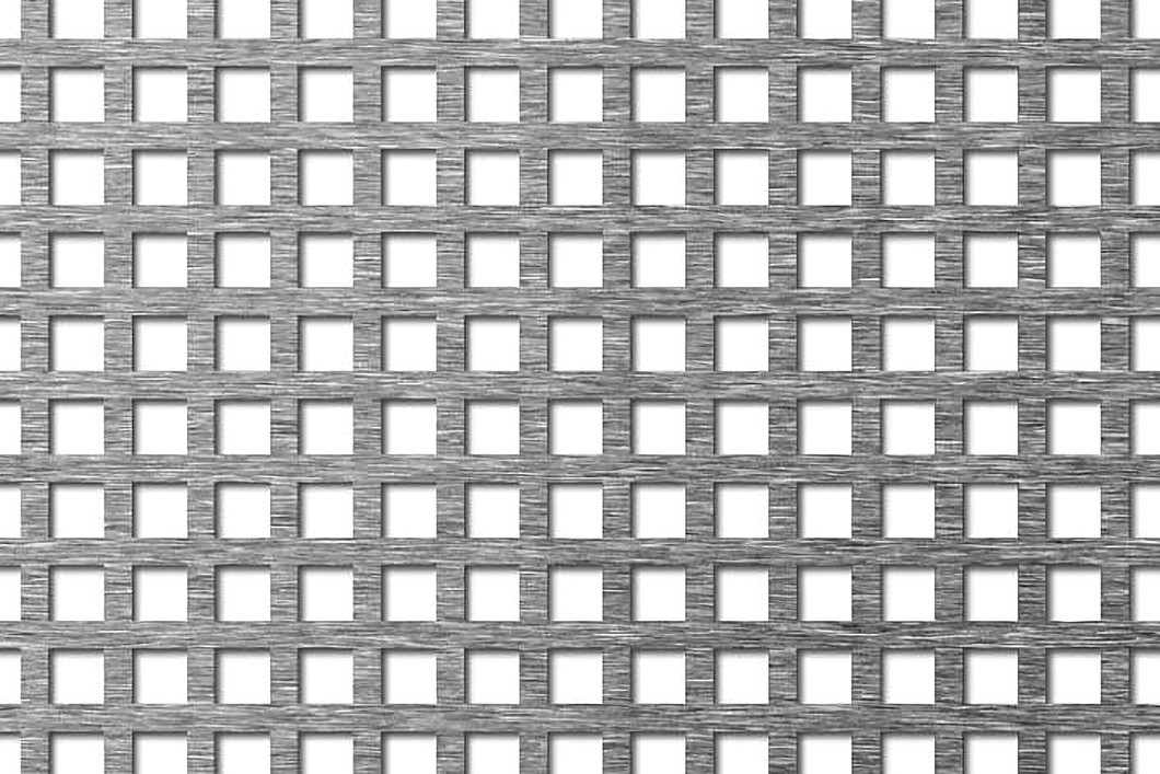 6mm square hole aluminium perforated sheet