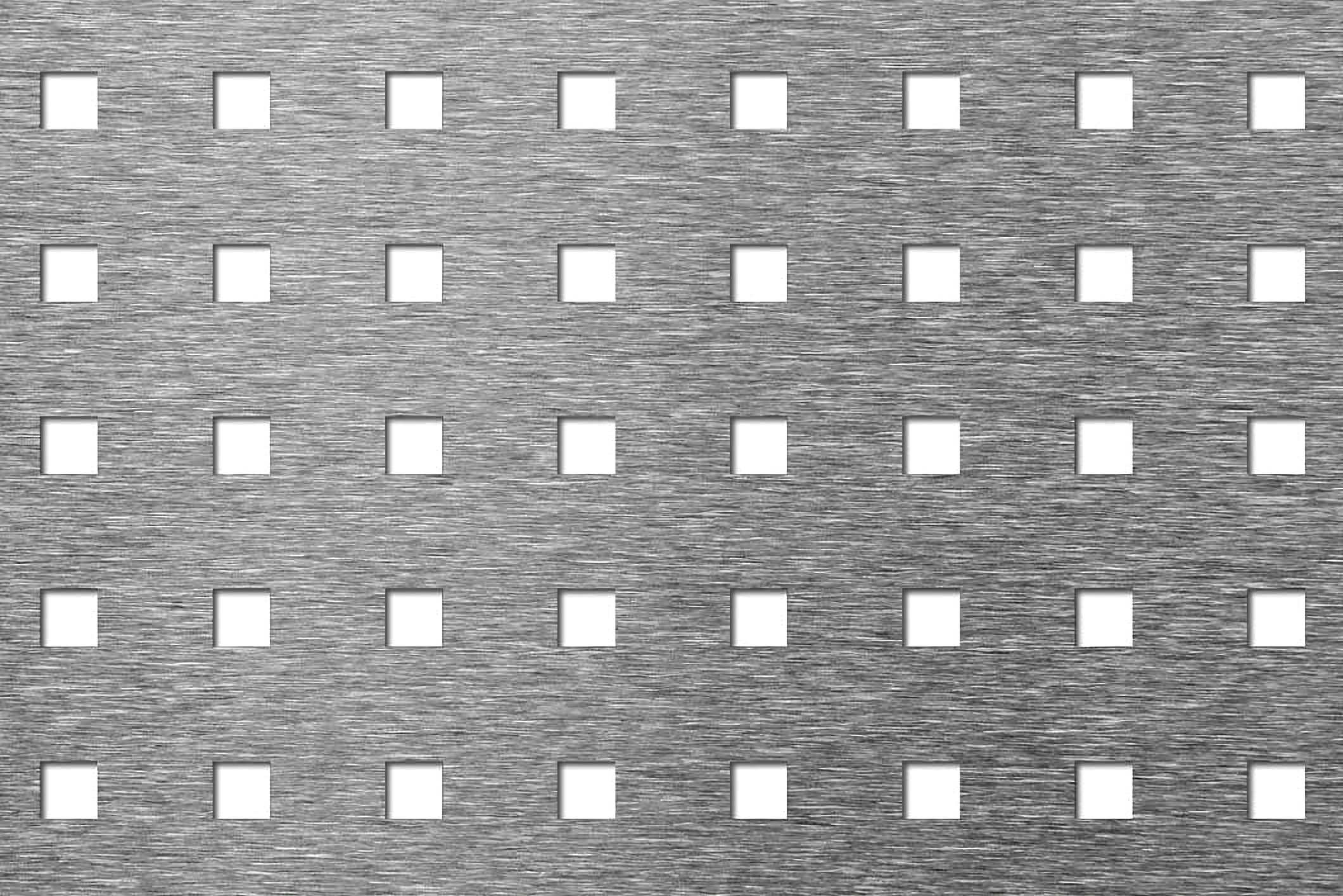 8mm square hole aluminium perforated sheet