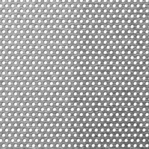 R3 T5 mild steel perforated sheet, 3mm round holes on 5mm staggered pitch